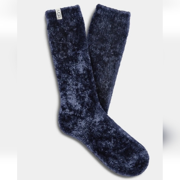 UGG Navy Leda Cozy Socks - Picture 2 of 10